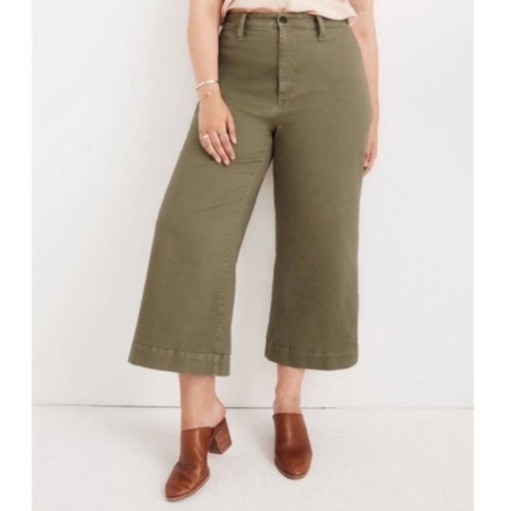 Madewell Emmett Crop Wide Leg Pant Waist 35